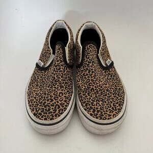 Vans Leopard Print Slip-Ons – Kids Size 3